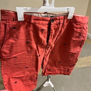 Red Flat Front Old Navy Shorts